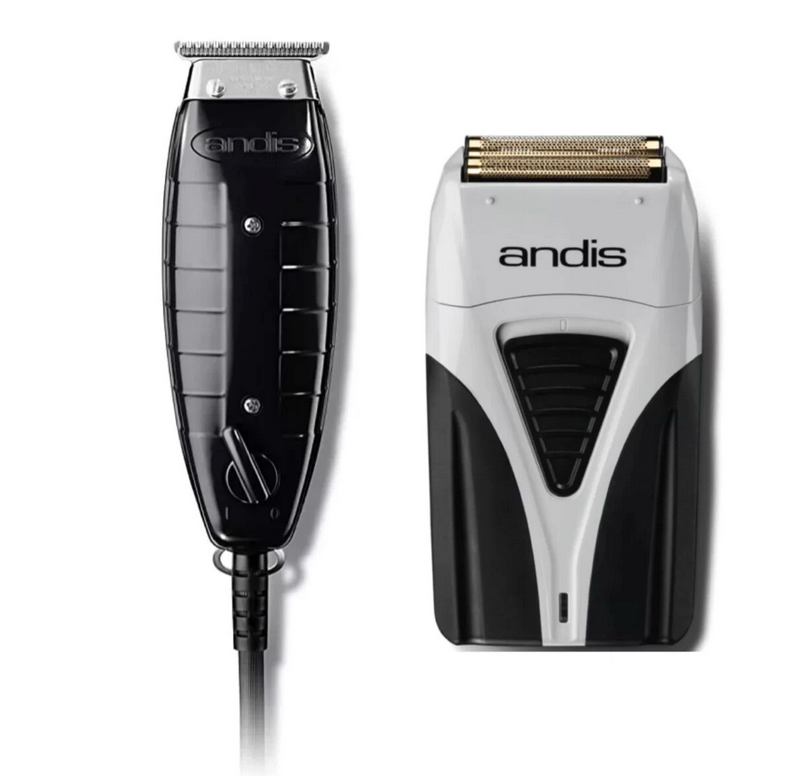 Andis 2pc Combo – Corded GTX T-Outliner & Cordless Foil Shaver Plus