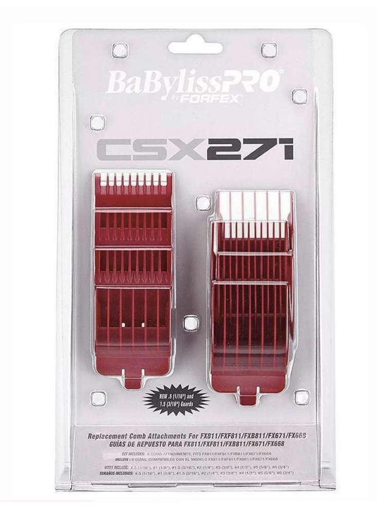 BaBylissPRO by Forfex attachment comb Guides 8 pack CSx271