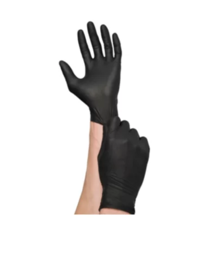 GripStrong Black Nitrile Gloves 100pc