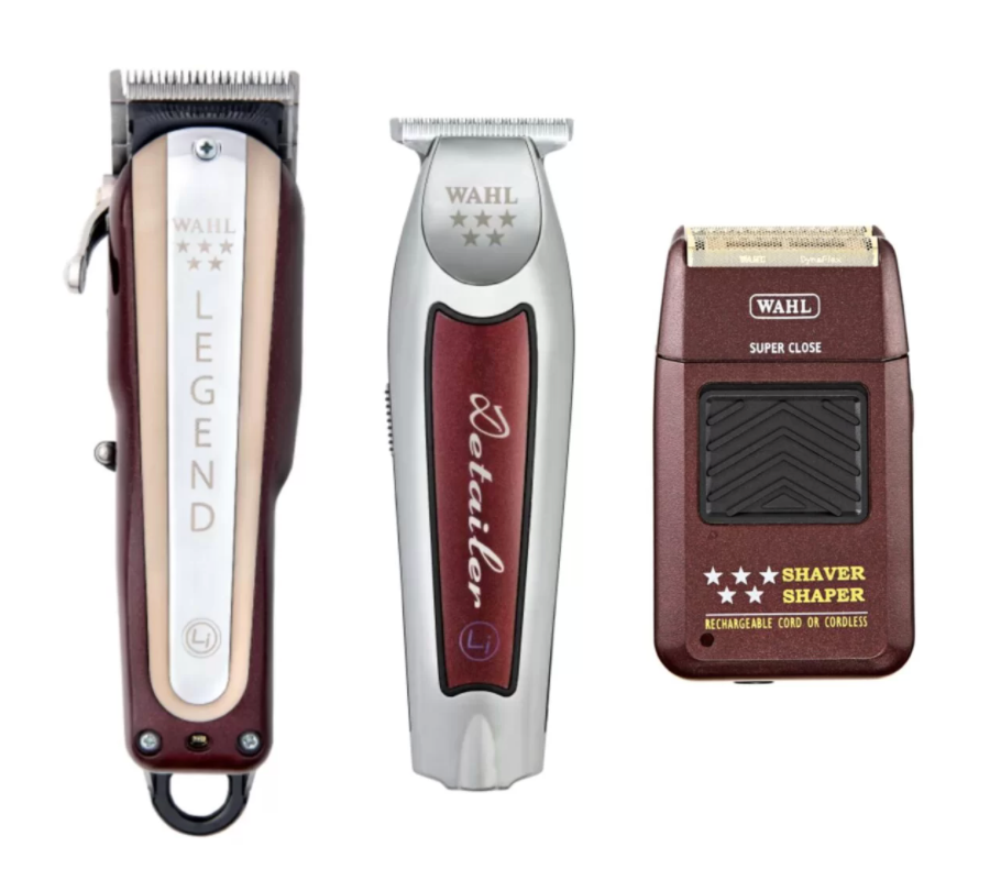 Wahl Pro 3pc Combo – Legend Cordless, Detailer li Cordless, 5 Star Foil Shaver