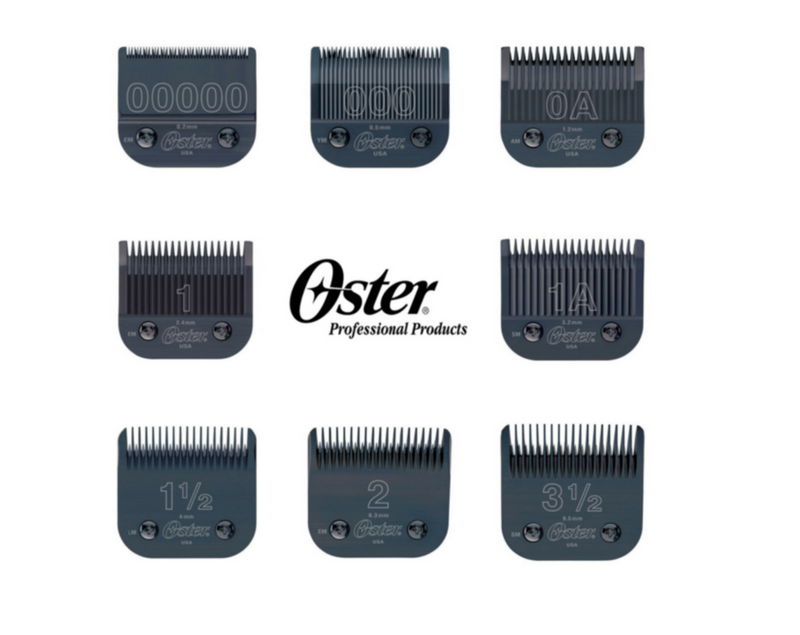 Oster Detachable Clipper Blades – Black Diamox High Carbon Steel – Compatible With Andis – multiple sizes