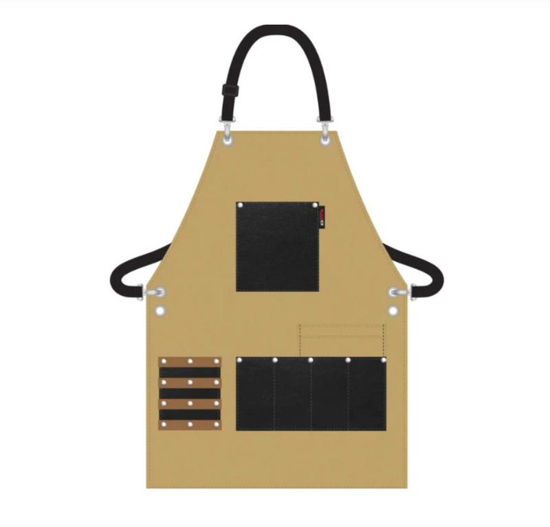 Blackice Professional Signature Series Barber Apron – Hipster Tan BVE011TAN