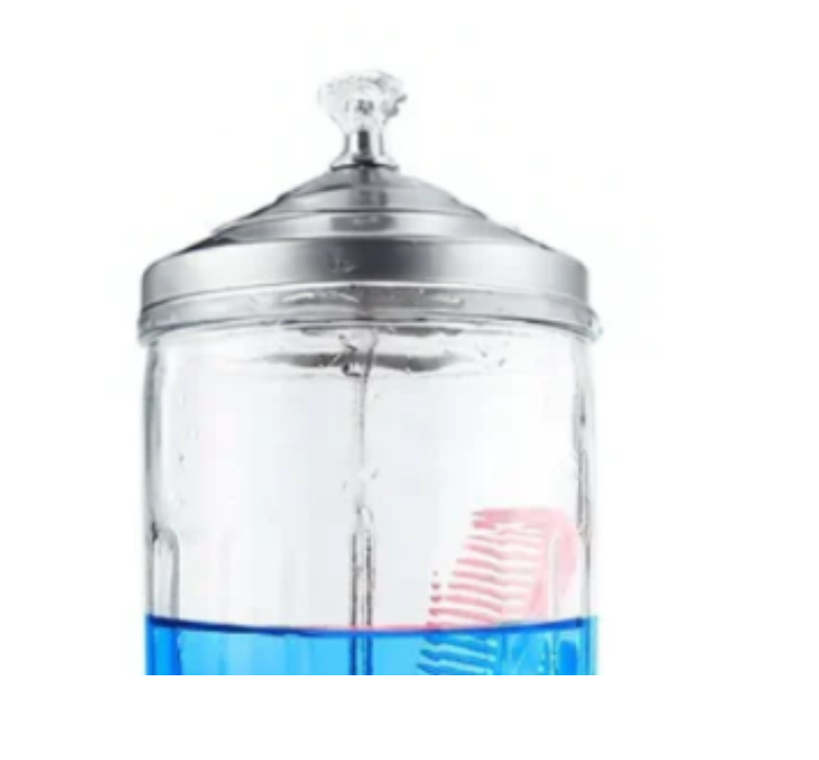 Barber Disinfecting Glass Jar 37oz