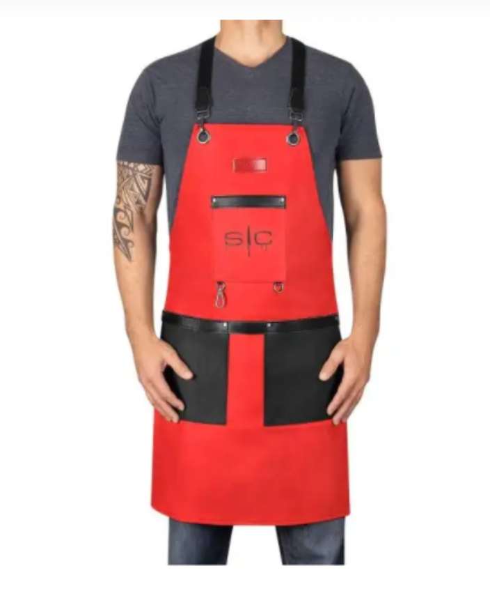 GAMMA+ X STYLECRAFT BARBER APRON – Red