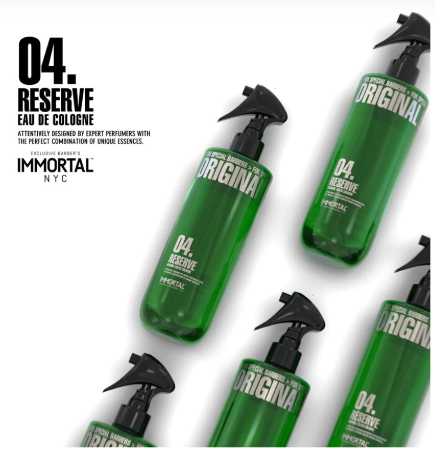 Immortal NYC Reserve Eau De After Shave Cologne 04 Green 16.9oz / 500ml