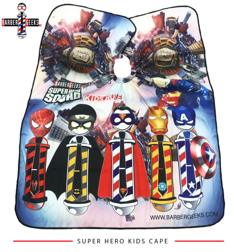 BarberGeeks Super Hero Kids Cape