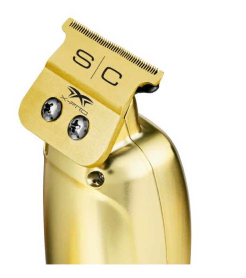 StyleCraft S|C Saber Combo – Gold Metal Body Cordless Clipper & Gold Trimmer Duo