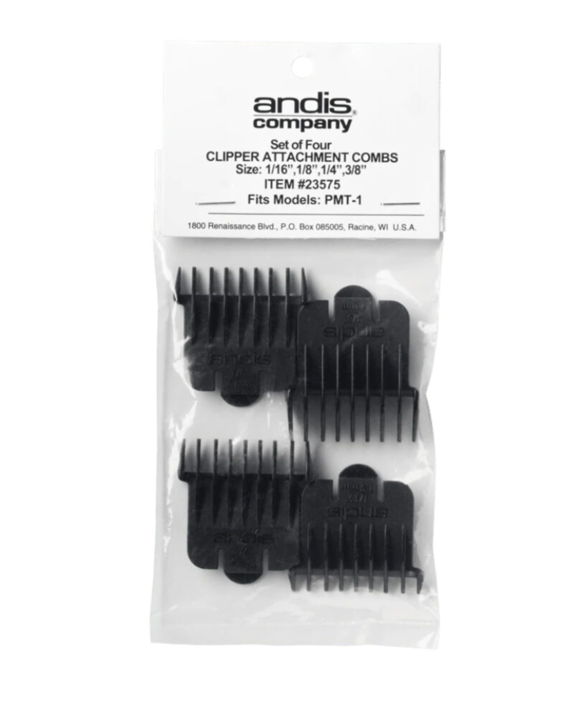 Andis Snap-On Trimmer Attachment Combs Guards 4pcs set #23575