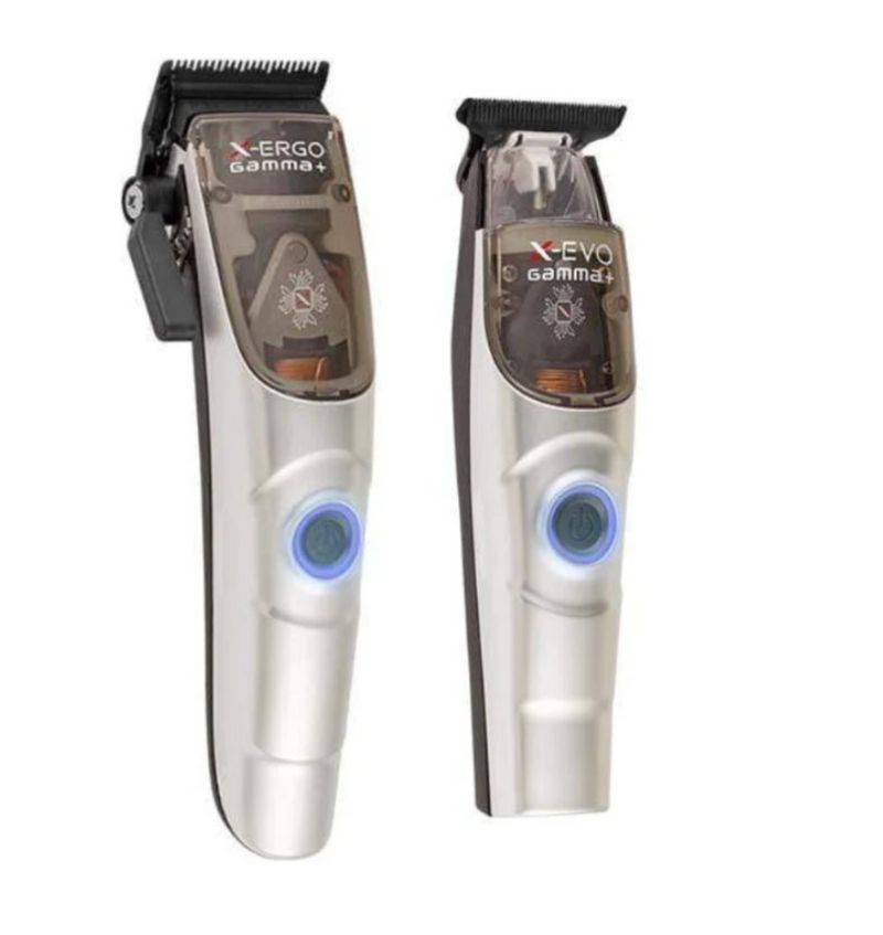 Gamma+ X-Ergo Clipper & X-Evo Trimmer Cordless Combo