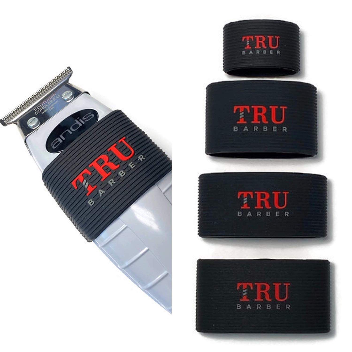 TRUBARBER Clipper Grip Bands black 4pcs