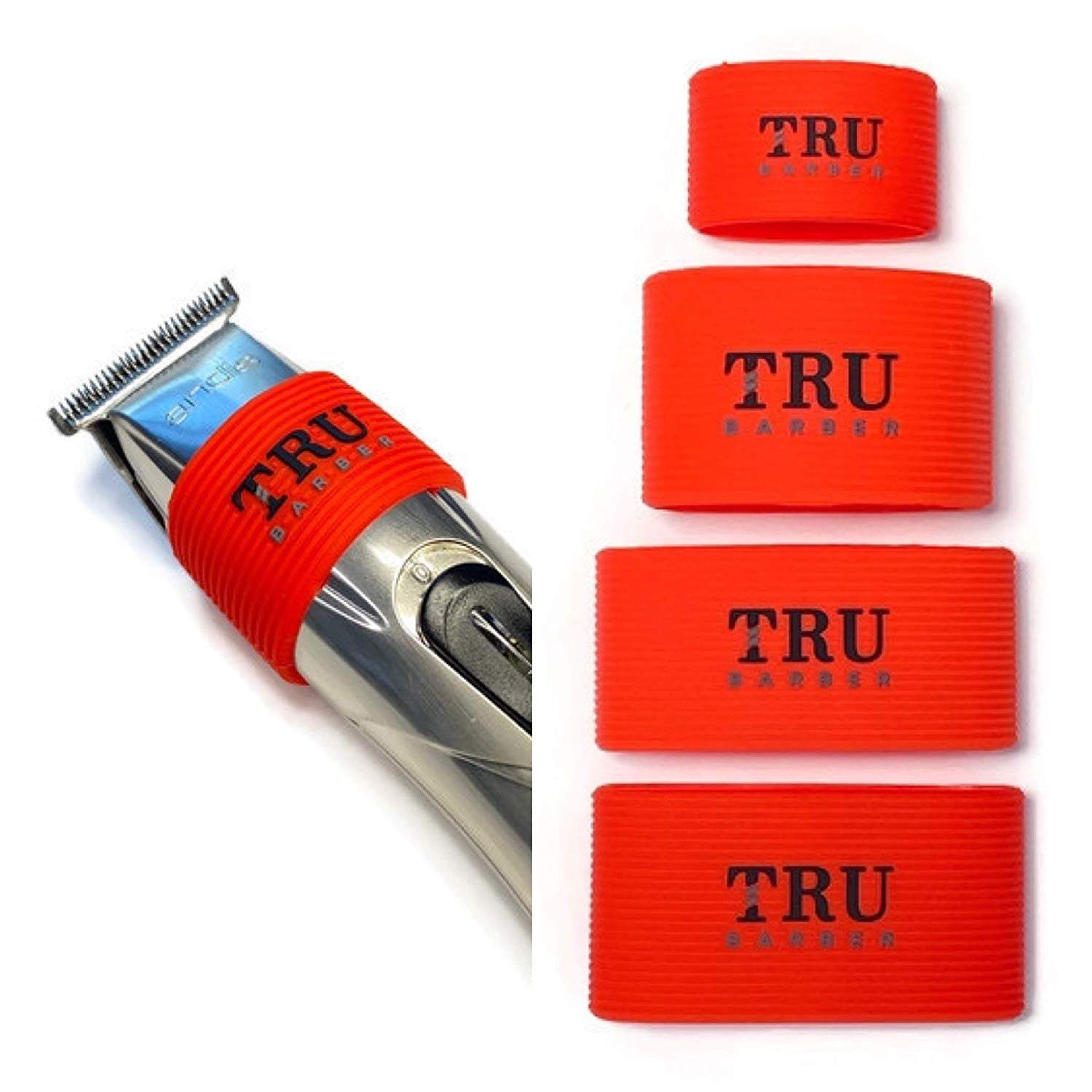 TRUBARBER Clipper Grip Bands red 4pcs