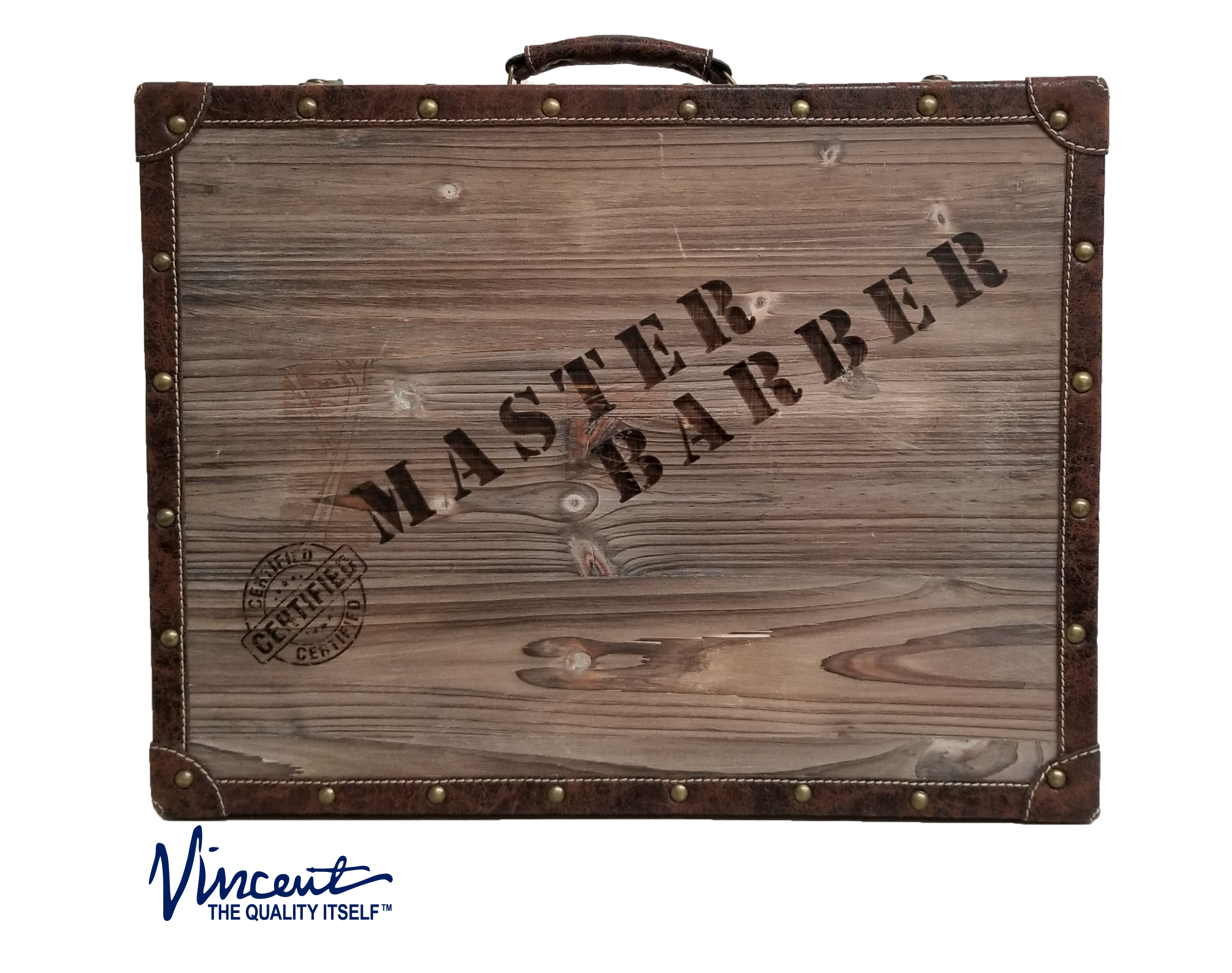 Vincent Master travel barber Case [wood]