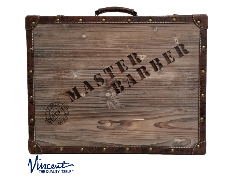 Vincent Master travel barber Case [wood]