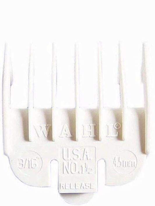 Wahl Color Coded Clipper Guide #1 1/2-3139-101 white 1pc guard 