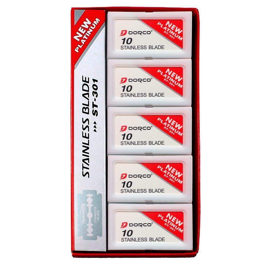 Dorco Platinum red double edge Razor Blades 100ct