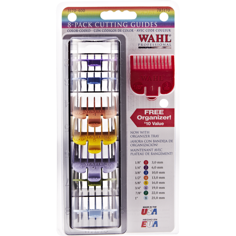 Wahl 8-Pack Colored Comb Guides