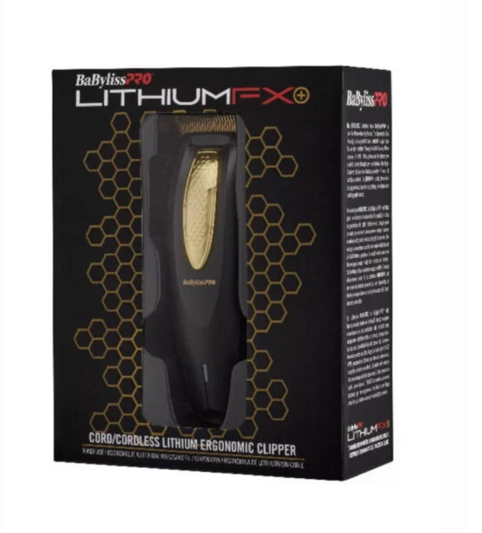 BaBylissPRO LITHIUMFX+ Cordless Lithium Ergonomic Clipper FX673N