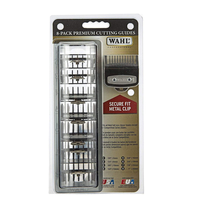 Wahl premium cutting guides 8 guides with organizer